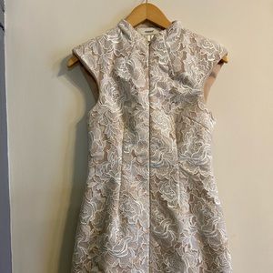 Cameo mandarin collar dress